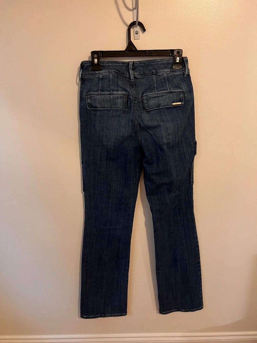 White House Black Market High-Rise Boot Cut Cargo Jeans | Size 4